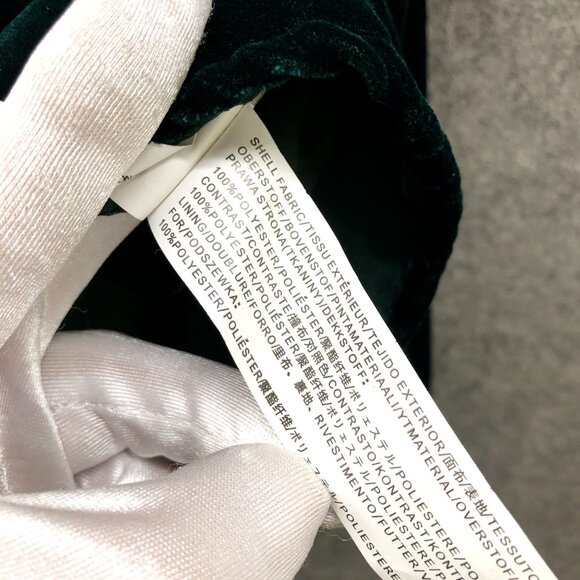 J.O.A. Velvet Cami Top Womens M Emerald Green V-Neck Lace Trim - Picture 9 of 9